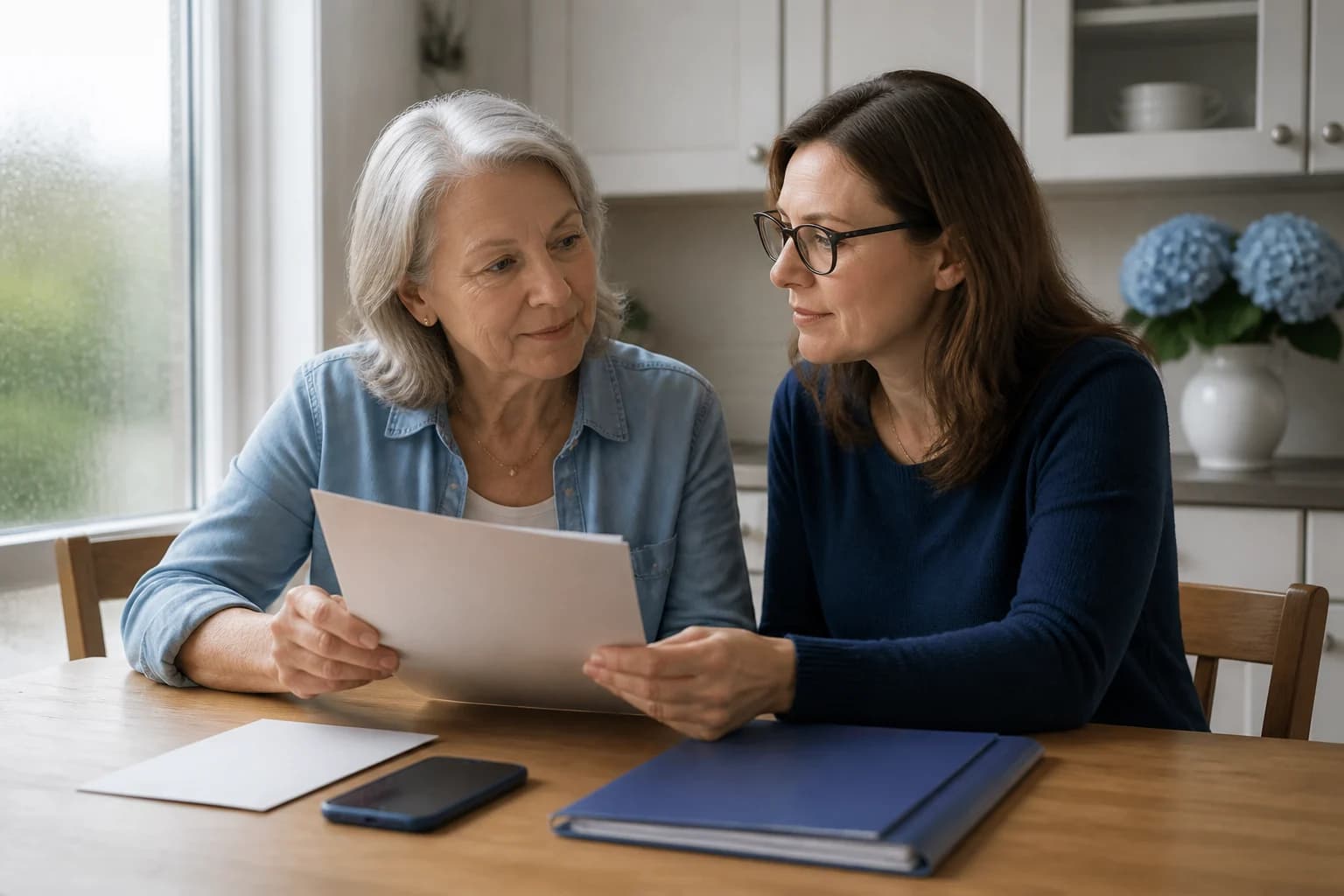 A person reviewing a suspicious recovery offer after documenting an earlier scam